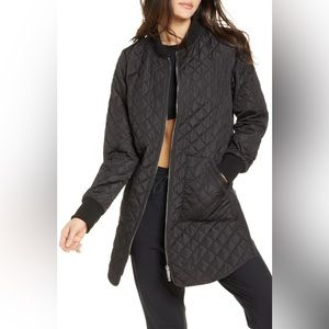 ZELLA Longline Quilted Bomber Jacket